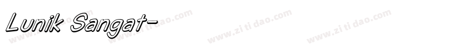 Lunik Sangat字体转换